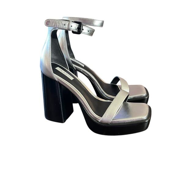 Rag & Bone Matrix Leather Ankle Strap Platform High Heel Sandals NEW EU 37 US 7 - Picture 1 of 8